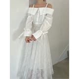 キャンディースリーブオフショルシャツブラウス | dazzlin | 詳細画像48 