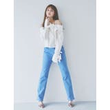 キャンディースリーブオフショルシャツブラウス | dazzlin | 詳細画像6 