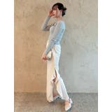 フリルスリットワイドパンツ | dazzlin | 詳細画像15 