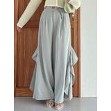 フリルスリットワイドパンツ | dazzlin | 詳細画像2 