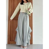 フリルスリットワイドパンツ | dazzlin | 詳細画像3 