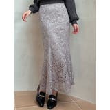 スパンコールレースマーメイドスカート | dazzlin | 詳細画像1