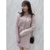 【原かれんコラボ】裾エコファーニットツイードミニスカート | dazzlin | 詳細画像10 