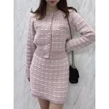 【原かれんコラボ】裾エコファーニットツイードミニスカート | dazzlin | 詳細画像11 