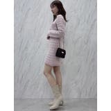 【原かれんコラボ】裾エコファーニットツイードミニスカート | dazzlin | 詳細画像13 