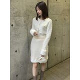 【原かれんコラボ】裾エコファーニットツイードミニスカート | dazzlin | 詳細画像20 