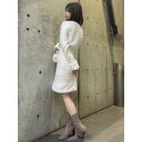 【原かれんコラボ】裾エコファーニットツイードミニスカート | dazzlin | 詳細画像23 