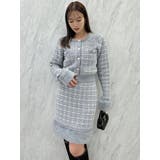 【原かれんコラボ】裾エコファーニットツイードミニスカート | dazzlin | 詳細画像28 