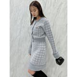 【原かれんコラボ】裾エコファーニットツイードミニスカート | dazzlin | 詳細画像29 