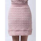 【原かれんコラボ】裾エコファーニットツイードミニスカート | dazzlin | 詳細画像41 