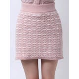 【原かれんコラボ】裾エコファーニットツイードミニスカート | dazzlin | 詳細画像45 