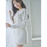 【原かれんコラボ】裾エコファーニットツイードミニスカート | dazzlin | 詳細画像5 