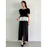 スラックスライクスカート | dazzlin | 詳細画像4 