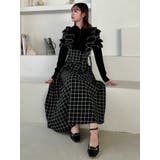 フロントホック長袖フリルトップス | dazzlin | 詳細画像15 