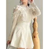 フロントホック長袖フリルトップス | dazzlin | 詳細画像2 