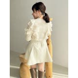 フロントホック長袖フリルトップス | dazzlin | 詳細画像21 