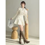 フロントホック長袖フリルトップス | dazzlin | 詳細画像24 