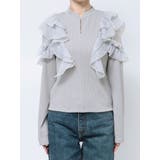 フロントホック長袖フリルトップス | dazzlin | 詳細画像38 