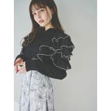 フロントホック長袖フリルトップス | dazzlin | 詳細画像4 