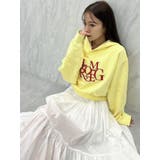 イエロー | シーズンロゴクロップドフーディ | dazzlin