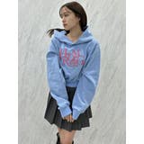 ブルー | シーズンロゴクロップドフーディ | dazzlin