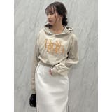 ベージュ | シーズンロゴクロップドフーディ | dazzlin