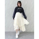 チュールスリーブパールロゴトップス | dazzlin | 詳細画像15