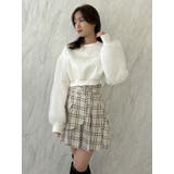 チュールスリーブパールロゴトップス | dazzlin | 詳細画像4