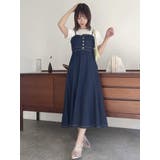 バックオープンデニムキャミワンピース | dazzlin | 詳細画像18