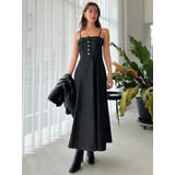 バックオープンデニムキャミワンピース | dazzlin | 詳細画像2