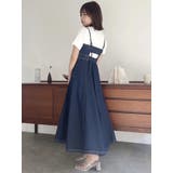 バックオープンデニムキャミワンピース | dazzlin | 詳細画像20