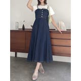 バックオープンデニムキャミワンピース | dazzlin | 詳細画像22