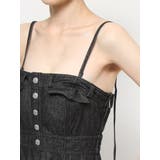 バックオープンデニムキャミワンピース | dazzlin | 詳細画像31