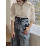 シアーシャツドッキングTOPS | dazzlin | 詳細画像12 