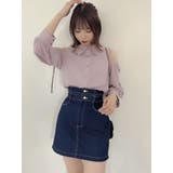 シアーシャツドッキングTOPS | dazzlin | 詳細画像3 