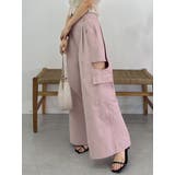 ピンク | サイドオープンカーゴワイドパンツ | dazzlin