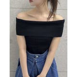 ブラック | 【WEB限定】2wayオフショルニットトップス | dazzlin