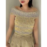 イエロー | 【WEB限定】2wayオフショルニットトップス | dazzlin