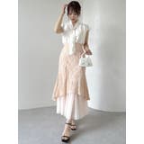 チュールレイヤードレースマーメイドスカート | dazzlin | 詳細画像13 