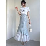 チュールレイヤードレースマーメイドスカート | dazzlin | 詳細画像17 