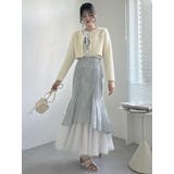 チュールレイヤードレースマーメイドスカート | dazzlin | 詳細画像19 