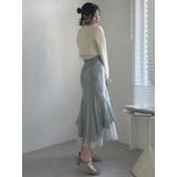 チュールレイヤードレースマーメイドスカート | dazzlin | 詳細画像22 