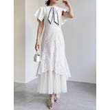 チュールレイヤードレースマーメイドスカート | dazzlin | 詳細画像3 