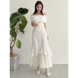 チュールレイヤードレースマーメイドスカート | dazzlin | 詳細画像32 