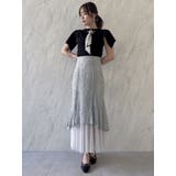 チュールレイヤードレースマーメイドスカート | dazzlin | 詳細画像34 