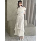 チュールレイヤードレースマーメイドスカート | dazzlin | 詳細画像36 