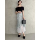 チュールレイヤードレースマーメイドスカート | dazzlin | 詳細画像39 