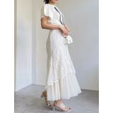 チュールレイヤードレースマーメイドスカート | dazzlin | 詳細画像4 