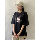 ブラック | 【ハローキティコラボ】50周年Tシャツ② | dazzlin
