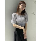 透かし編みニットカーデ | dazzlin | 詳細画像3